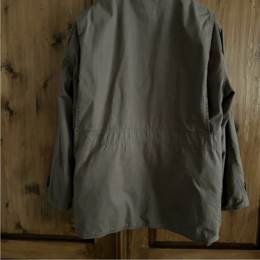 JCREW vintage classic chrome barn jacket cotton tan brown red plaid XS Oarsman - Picture 11 of 15